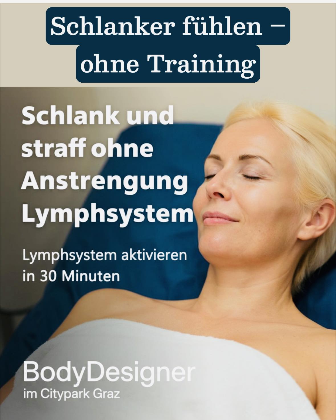 BodyDesigner Lymphdrainage Anwendung